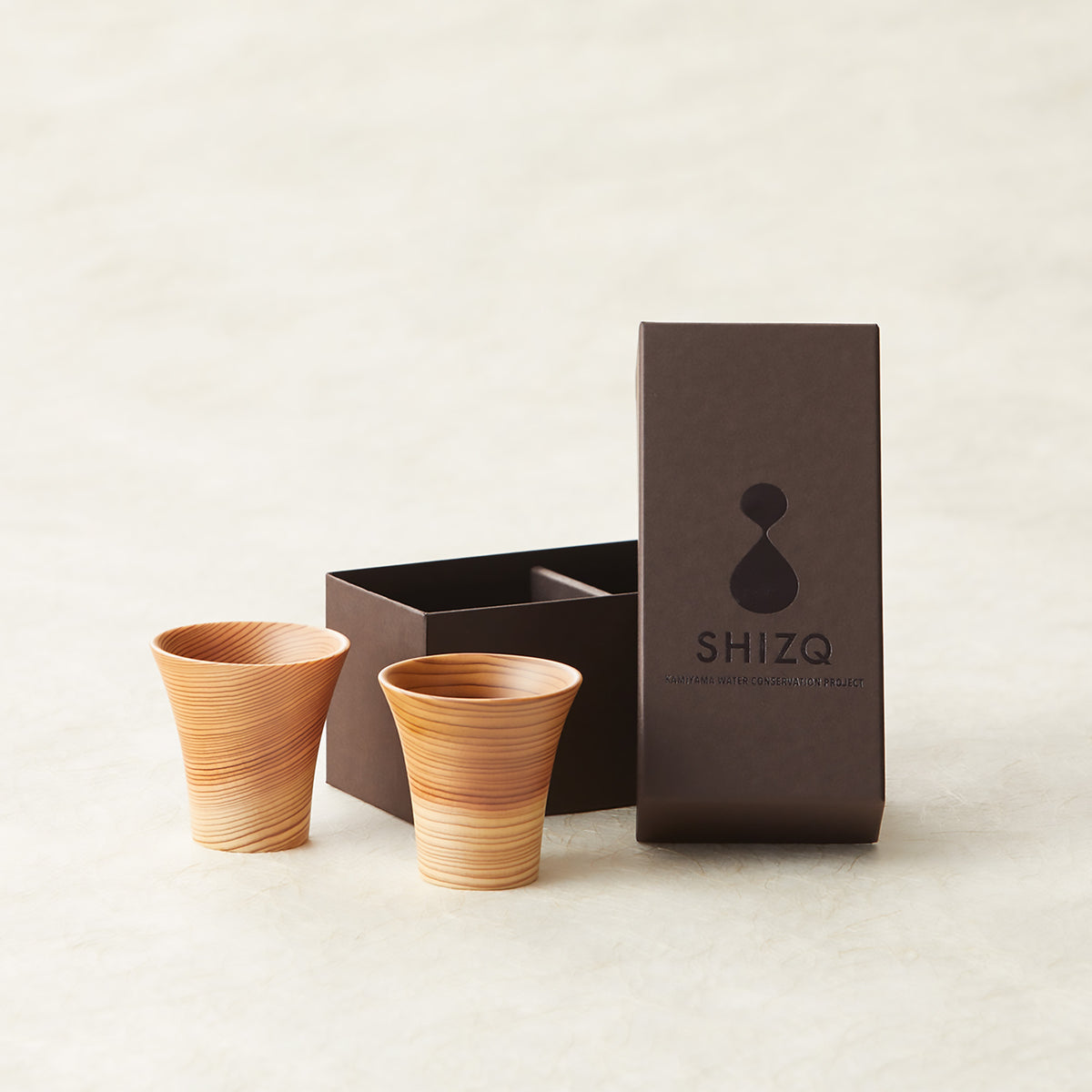 SHIZQ 鶴 ぐい呑み ペアセット