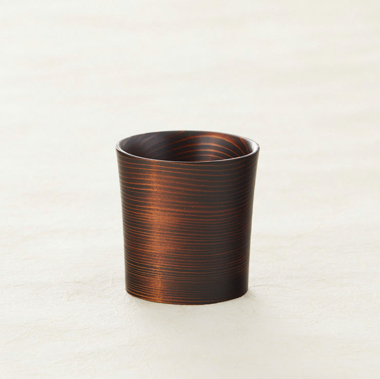 小森松庵　信楽ぐい呑　松菴　緋色 小森松庵 信楽ぐい吞 田島美術店AOYAMA Art Gallery TAJIMA