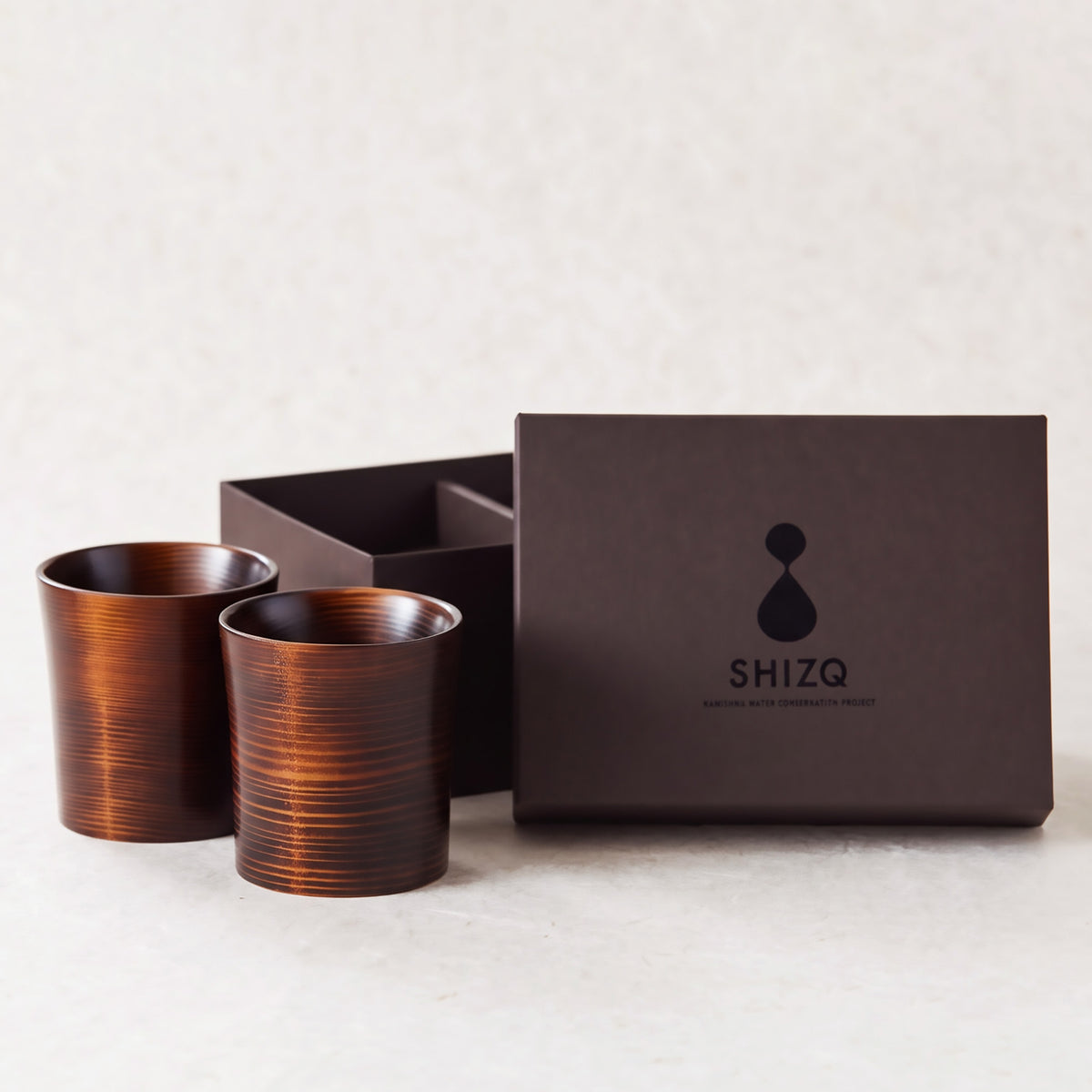 SHIZQ 亀八 ロックグラス ペアセット
