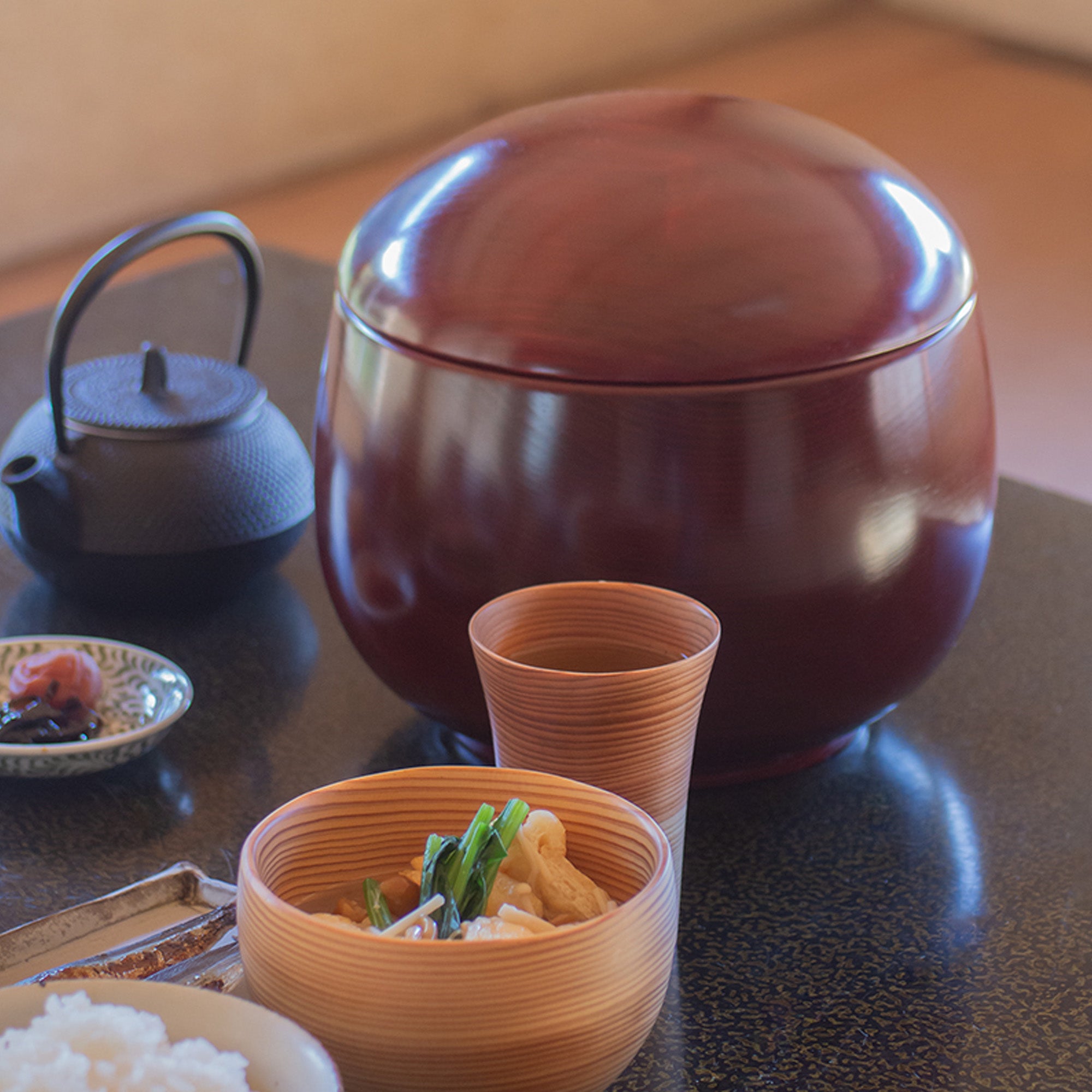 [Tsutsumi Asakichi Urushi Shop x SHIZQ] Kamehachi NUKADOKO